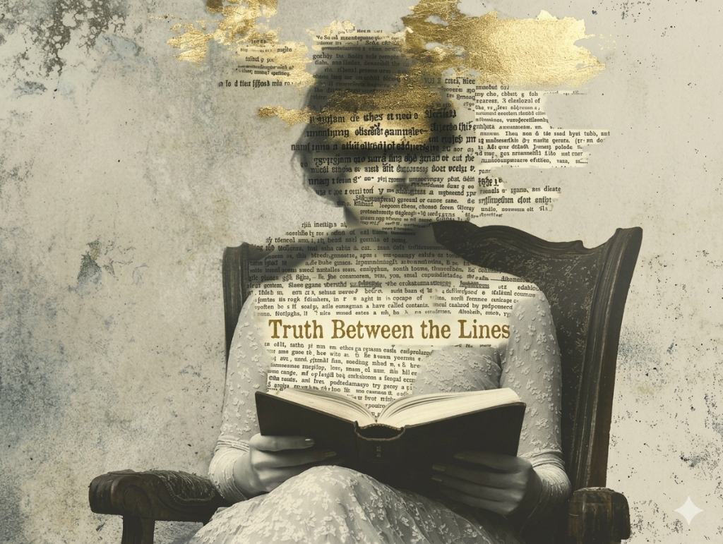 Truth Between the Lines Poem Art
